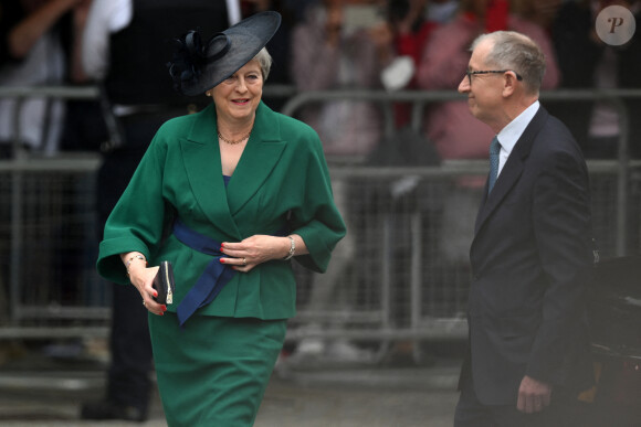 Theresa May et son mari Philip - Les membres de la famille royale et les invités lors de la messe célébrée à la cathédrale Saint-Paul de Londres, dans le cadre du jubilé de platine (70 ans de règne) de la reine Elisabeth II d'Angleterre. Londres, le 3 juin 2022. 