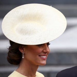 Catherine Kate Middleton, duchesse de Cambridge, le prince William, duc de Cambridge - Les membres de la famille royale et les invités lors de la messe du jubilé, célébrée à la cathédrale Saint-Paul de Londres le 3 juin 2022. 