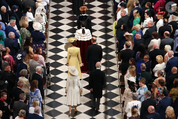 Le prince Charles, prince de Galles, Camilla Parker Bowles, duchesse de Cornouailles, le prince William, duc de Cambridge, Catherine Kate Middleton, duchesse de Cambridge - Les membres de la famille royale et les invités lors de la messe célébrée à la cathédrale Saint-Paul de Londres, dans le cadre du jubilé de platine (70 ans de règne) de la reine Elisabeth II d'Angleterre. Londres, le 3 juin 2022. 