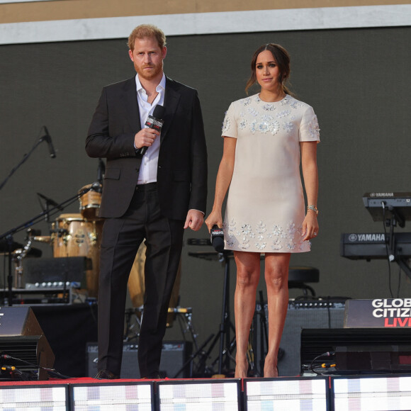 Prince Harry, Meghan Markle - A travers le monde, de nombreuses personnalités se sont mobilisées pour l'événement "Global Citizen Live". Le 26 septembre 2021. 