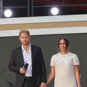 Prince Harry, Meghan Markle - A travers le monde, de nombreuses personnalités se sont mobilisées pour l'événement "Global Citizen Live". Le 26 septembre 2021. 