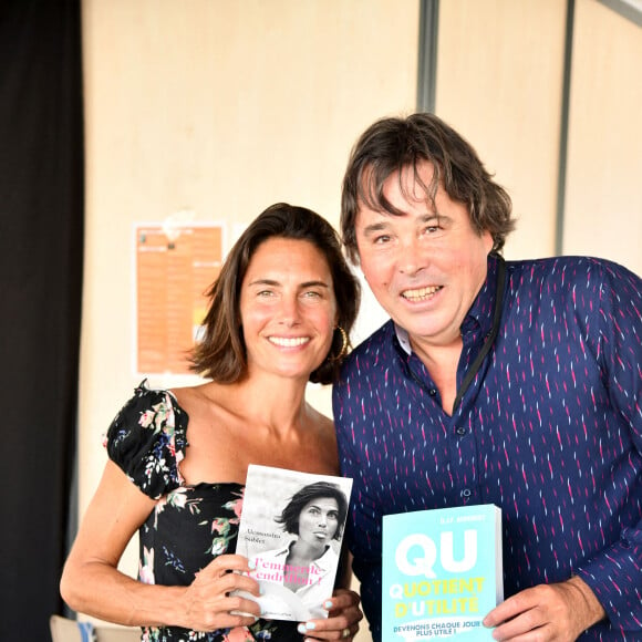 Alessandra Sublet et Didier Audebert - 25ème édition du Festival du Livre de Nice, sous la présidence d'honneur de J. Julliard, historien, essayiste et journaliste à Nice le 17 septembre 2021. © Bruno Bebert/Bestimage