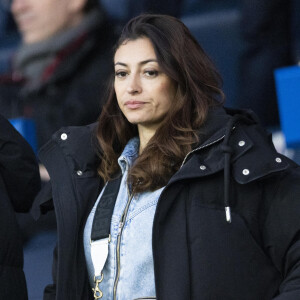 Rachel Legrain-Trapani (Miss France) - People dans les tribunes du match PSG Vs Lorient (5-1) au Parc des Princes à Paris. © Agence/Bestimage