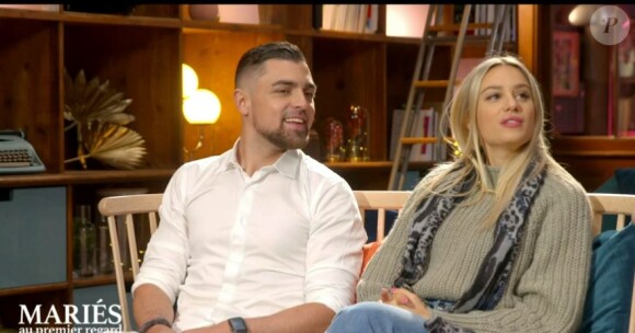 Alicia et Bruno lors de l'épisode de "Mariés au premier regard 2022" du 13 juin sur M6