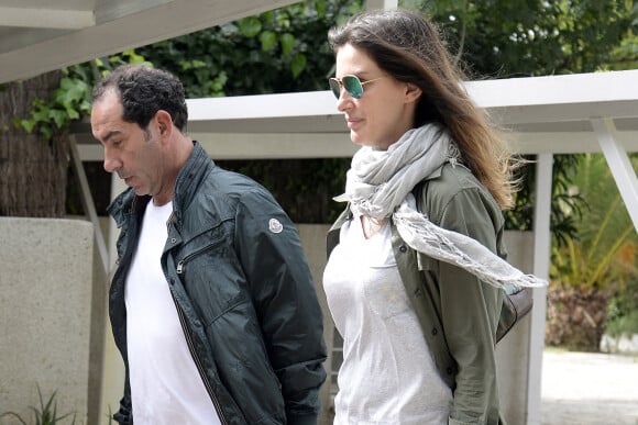 Albert Costa et Cristina Ventura - Les invités quittent l'île de Majorque après le mariage de Rafael Nadal et sa femme Xisca Perello, le 20 octobre 2019. 