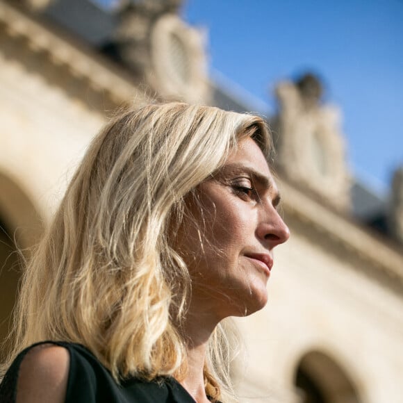 Julie Gayet - Cérémonie d'hommage national à Jean-Paul Belmondo à l'Hôtel des Invalides à Paris, France, le 9 septembre 2021. © Romain Gaillard / Pool / Bestimage 