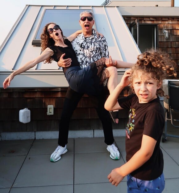 Jeff Goldblum en famille sur Instagram. Le 11 juillet 2021.