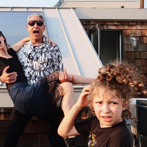 Jeff Goldblum en famille sur Instagram. Le 11 juillet 2021.