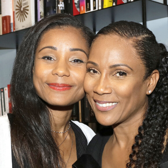 Exclusif - Christine Kelly et sa jeune soeur Gladys - Lancement du livre de Christine Kelly, "Liberté sans expression", à la librairie Gros Calin à Paris. Le 9 juin 2022. © Cédric Perrin / Bestimage