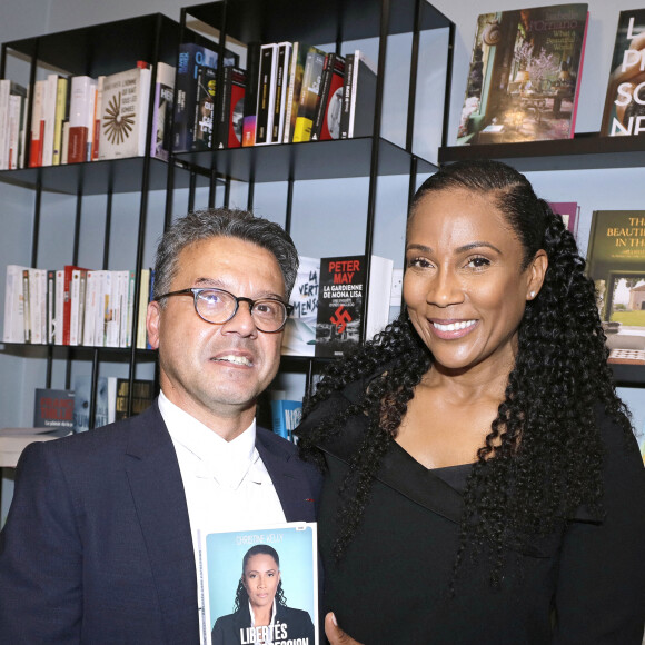 Exclusif - Christine Kelly et Jean-Philippe Spano - Lancement du livre de Christine Kelly, "Liberté sans expression", à la librairie Gros Calin à Paris. Le 9 juin 2022. © Cédric Perrin / Bestimage