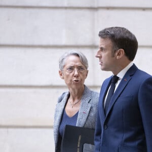 Emmanuel Macron, Elisabeth Borne - Premier conseil des ministres au palais de l'Elysée à Paris le 23 mai 2022. © Eliot Blondet/Pool/Bestimage 