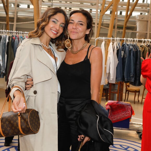 Sandra Sisley, Patricia Contreras lors du Cocktail dînatoire et de la soirée découverte de l'univers des marques "Atelier R&C" et "Be" au 7ème Ciel (Le Printemps) à Paris le 9 juin 2022. © Christophe Clovis / Bestimage