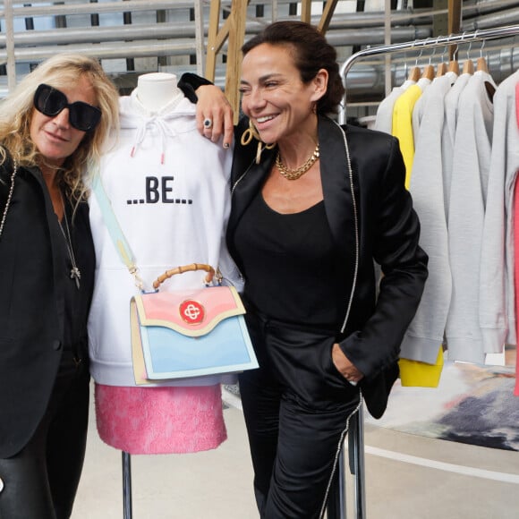 Lilianne Jossua (créatrice de Montaigne Market), Sandra Sisley lors du Cocktail dînatoire et de la soirée découverte de l'univers des marques "Atelier R&C" et "Be" au 7ème Ciel (Le Printemps) à Paris le 9 juin 2022. © Christophe Clovis / Bestimage