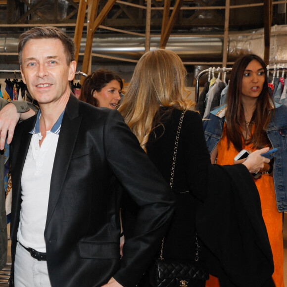 Christophe Guillarmé et son mari Thierry Marsaux lors du Cocktail dînatoire et de la soirée découverte de l'univers des marques "Atelier R&C" et "Be" au 7ème Ciel (Le Printemps) à Paris le 9 juin 2022.  © Christophe Clovis / Bestimage 