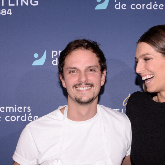 Exclusif - Juan Arbelaez et Laury Thilleman - Dîner de charité Breitling pour l'association "Premiers de cordée" à la Samaritaine à Paris le 8 octobre 2021. Lancement de la montre Superocean de 42 mm en édition limitée de 250 exemplaires,et dîner de charité et vente aux enchères caritative à La Samaritaine, sous le patronage de Breitling, pour récolter des fonds. Le menu de ce dîner unique a été préparé par un duo de chefs : le célèbre colombien J.Arbelaez et l'Italien D.Imbroisi. Attachées aux valeurs de générosité et de solidarité, l'association Premiers de Cordée et Breitling font désormais équipe pour aider les enfants hospitalisés via une pratique sportive adaptée. © Rachid Bellak / Bestimage 