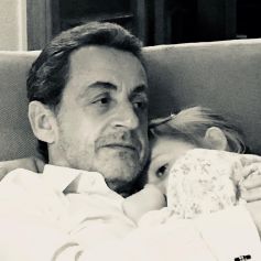Nicolas Sarkozy et sa fille Giulia.