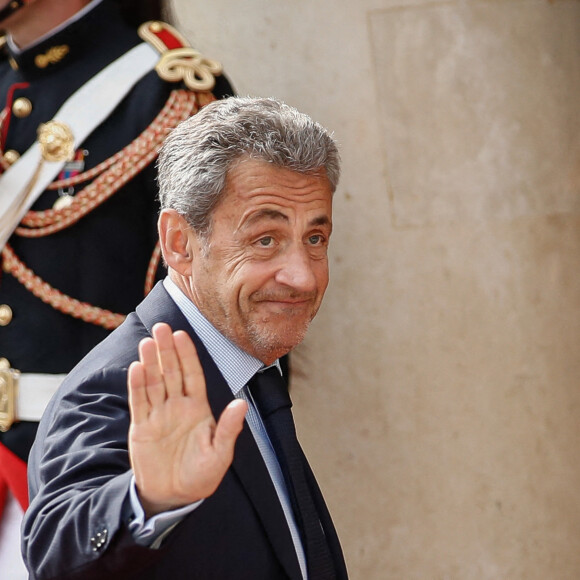 Nicolas Sarkozy - Arrivées des personnalités - Cérémonie d'investiture du Président de la République à Paris le 7 mai 2022 © Aurelien Morissard / Panoramic / Bestimage