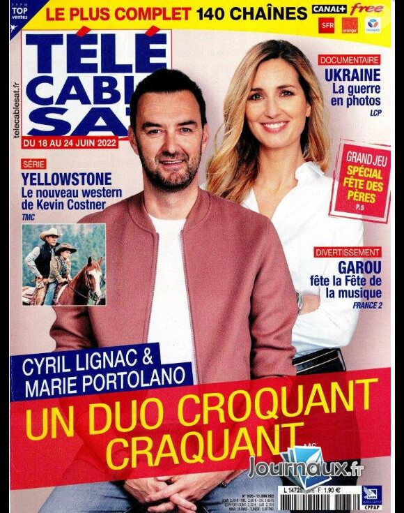 Couverture du magazine "Télé Câble Sat Hebdo" du 13 juin 2022