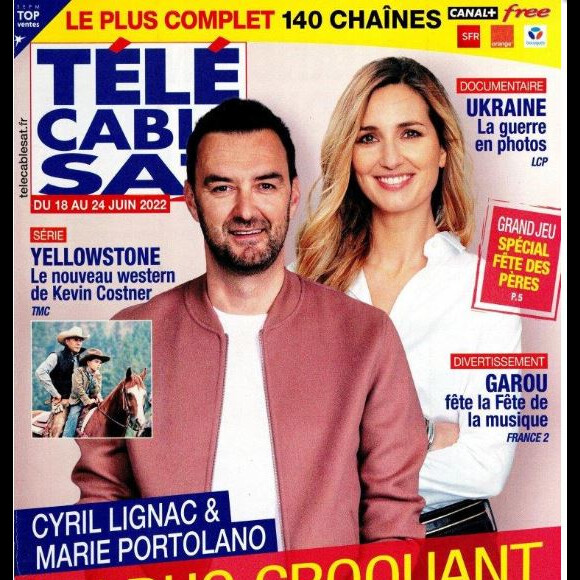 Couverture du magazine "Télé Câble Sat Hebdo" du 13 juin 2022