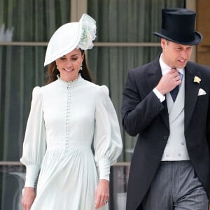 Le prince William, duc de Cambridge, et Catherine (Kate) Middleton, duchesse de Cambridge, lors d'une Royal Garden Party au Buckingham Palace à Londres, Royaume Uni, le 25 mai 2022.