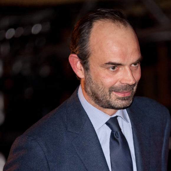 Edouard Philippe, maire du Havre inaugure la 5ème édition du festival littéraire "Le Goût des autres" au Havre le 21 janvier 2016