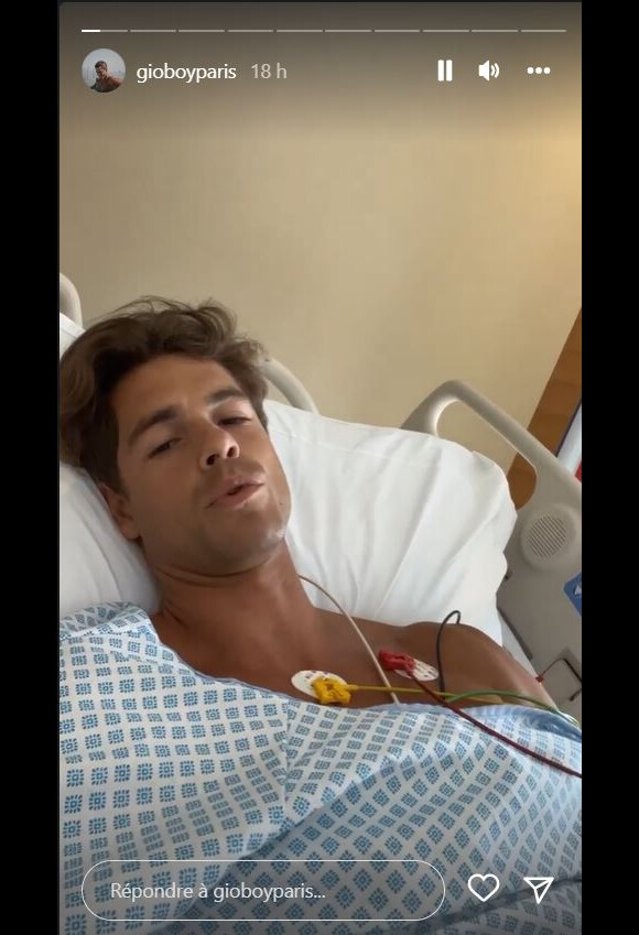 Giovanni Bonamy, le fiancé d'Hillary Vanderosieren, à l'hôpital après avoir été renversé par une voiture