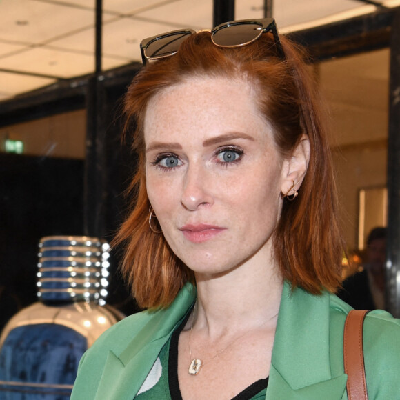 Exclusif - Audrey Fleurot au lancement des nouveaux parfums Moncler dans sa boutique sur l'avenue des Champs-Élysées à Paris, France, le 22 avril 2022. © Rachid Bellak/Bestimage