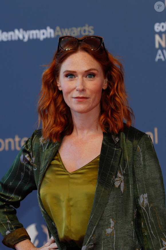 Audrey Fleurot lors du photocall de la cérémonie des Nymphes d'Or du 60ème festival de télévision de Monte Carlo au Grimaldi Forum à Monaco le 22 juin 2021. © Claudia Albuquerque / Bestimage 