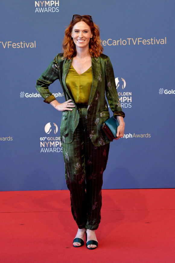 Audrey Fleurot lors du photocall de la cérémonie des Nymphes d'Or du 60ème festival de télévision de Monte Carlo au Grimaldi Forum à Monaco. © Bruno Bebert / Bestimage 