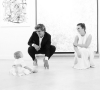 Antoine Griezmann et Erika Choperena avec leur fille Mia, 1 an
