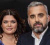 Exclusif - Alexis Corbière et sa femme Raquel Garrido - TPMP (Touche Pas à Mon Poste) présenté par Cyril Hanouna, diffusée en direct le 21 Septembre 2021 sur C8 - Paris le 21 septembre 2021