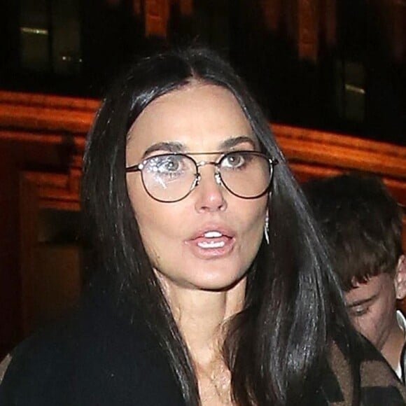 Demi Moore à la sortie de l'After-Party des British Fashion Awards au Royal Albert Hall de Londres, Royaume Uni, le 29 novembre 2021. 