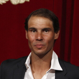 Rafael Nadal lors d'une cérémonie de reconnaissance de sa carrière sportive après avoir remporté son 14ème Roland Garros, au Consolat de Mar, à Palma de Majorque, Espagne, le 15 juin 2022. 