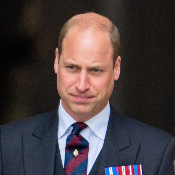 Le prince William, duc de Cambridge lors de la messe célébrée à la cathédrale Saint-Paul de Londres, dans le cadre du jubilé de platine (70 ans de règne) de la reine Elisabeth II d'Angleterre. Londres. 