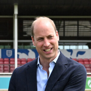 Visite du prince William, duc de Cambridge, à St George's Park à Burton-on-Trent, Royaume Uni, le 15 juin 2022, pour rencontrer l'équipe féminine d'Angleterre avant l'Euro féminin de l'UEFA 2022. 