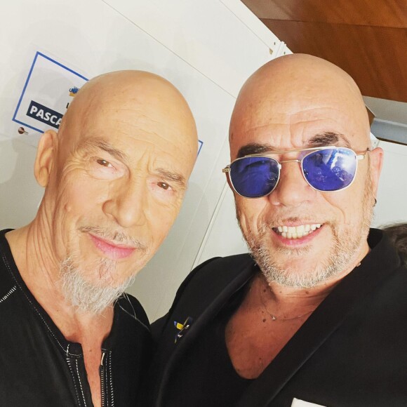 Pascal Obispo et Florent Pagny. Instagram. Le 8 mars 2022.