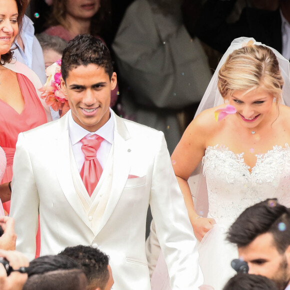 Mariage de Raphaël Varane et Camille Tytgat à la mairie du Touquet puis en l'église Sainte-Jeanne d'Arc le 20 juin 2015