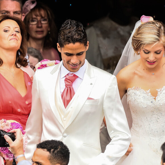 Mariage de Raphaël Varane et Camille Tytgat à la mairie du Touquet puis en l'église Sainte-Jeanne d'Arc le 20 juin 2015