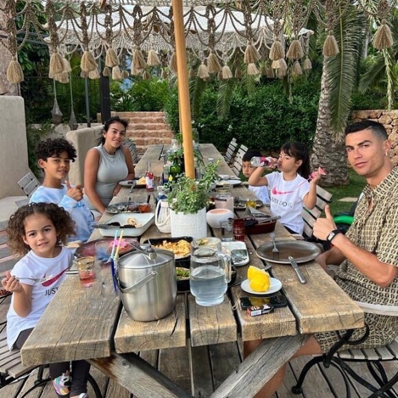 Cristiano Ronaldo et sa famille en vacances