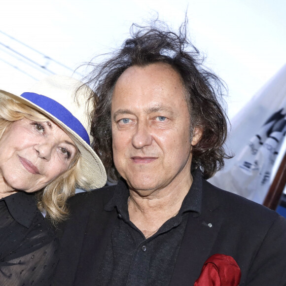 Nicoletta et son mari Jean-Christophe Molinier au Trophée de la Pétanque Gastronomique à Paris Yacht Marina le 21 juin 2022 © Cédric Perrin / Bestimage