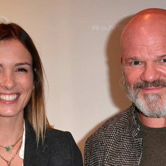 Isabelle Ithurburu et Philippe Etchebest lors de la soirée de lancement du nouveau Range Rover au Pavillon Vendôme à Paris le 4 novembre 2021. © Veeren / Bestimage 