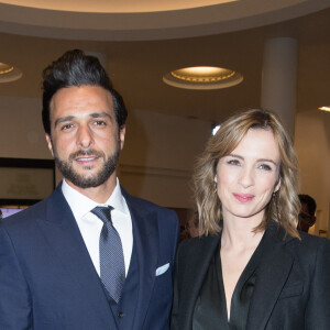 Maxim Nucci et sa compagne Isabelle Ithurburu (enceinte) - Arrivées lors de la 43ème cérémonie des Cesar à la salle Pleyel à Paris, le 2 mars 2018. © Dominique Jacovides - Olivier Borde / Bestimage 