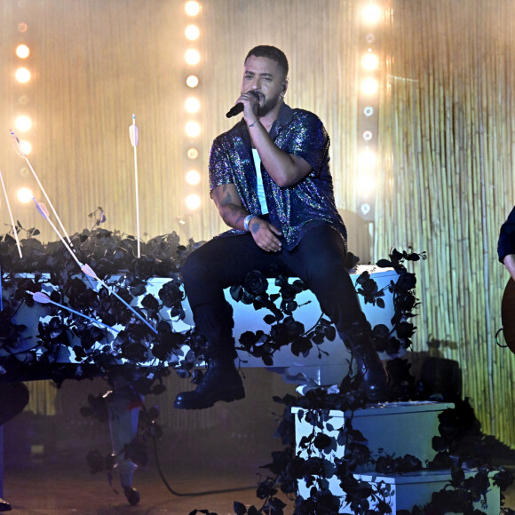 Exclusif - Slimane - "Fête de la Musique 2022 : Le 40ème anniversaire - Grand Concert France Télévisions" sur l'Esplanade de l'Europe à Montpellier. Le 21 juin 2022 © Cyril Moreau-Bruno Bebert / Bestimage 