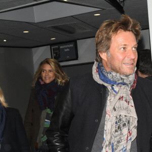 Laurent Delahousse et sa compagne Alice Taglioni (enceinte) - Générale du nouveau spectacle "Muriel Robin et Pof !" au Palais des Sports à Paris le 3 octobre 2019. © Coadic Guirec/Bestimage