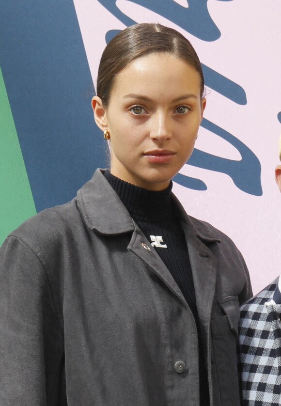 Jenaye Noah - Photocall des people au défilé de mode homme Kenzo printemps / été 2023 au Lycée Carnot à Paris le 26 juin 2022. © Veeren-Christophe Clovis/Bestimage 