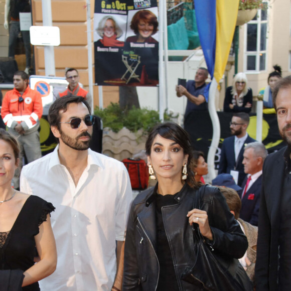 Aurélie Vaneck, Stéphane Henon - Ouverture du 6ème Festival Les Héros de la Télé à Beausoleil le 7 octobre 2017.