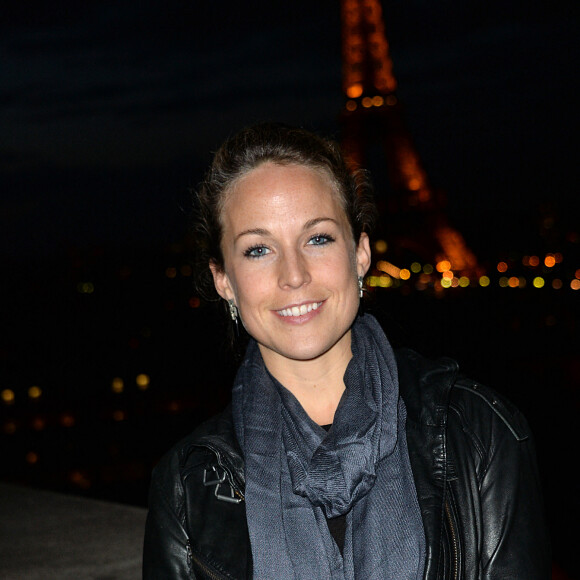 Exclusif - Aurélie Vaneck pose lors de la 24ème édition du Rallye Aïcha des Gazelles à l'UNESCO à Paris, le 4 février 2014.