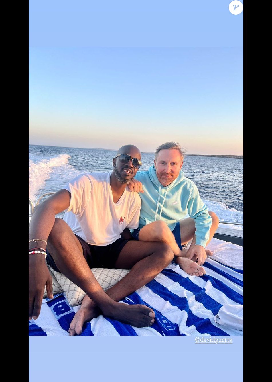 David Guetta et Black Coffee. Instagram, le 27 juin 2022. - Purepeople
