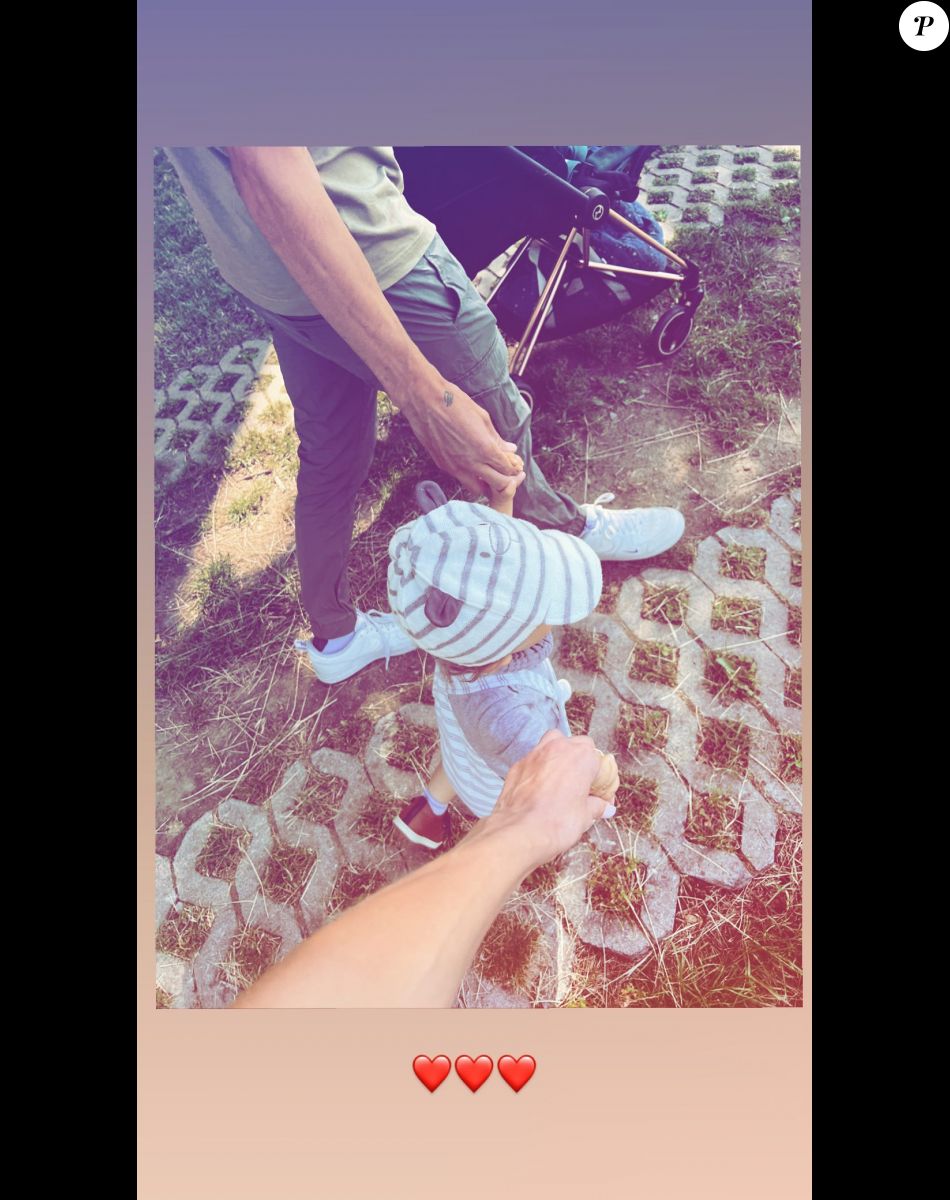 Marion Rousse et Julian Alaphilippe avec leur fils Nino