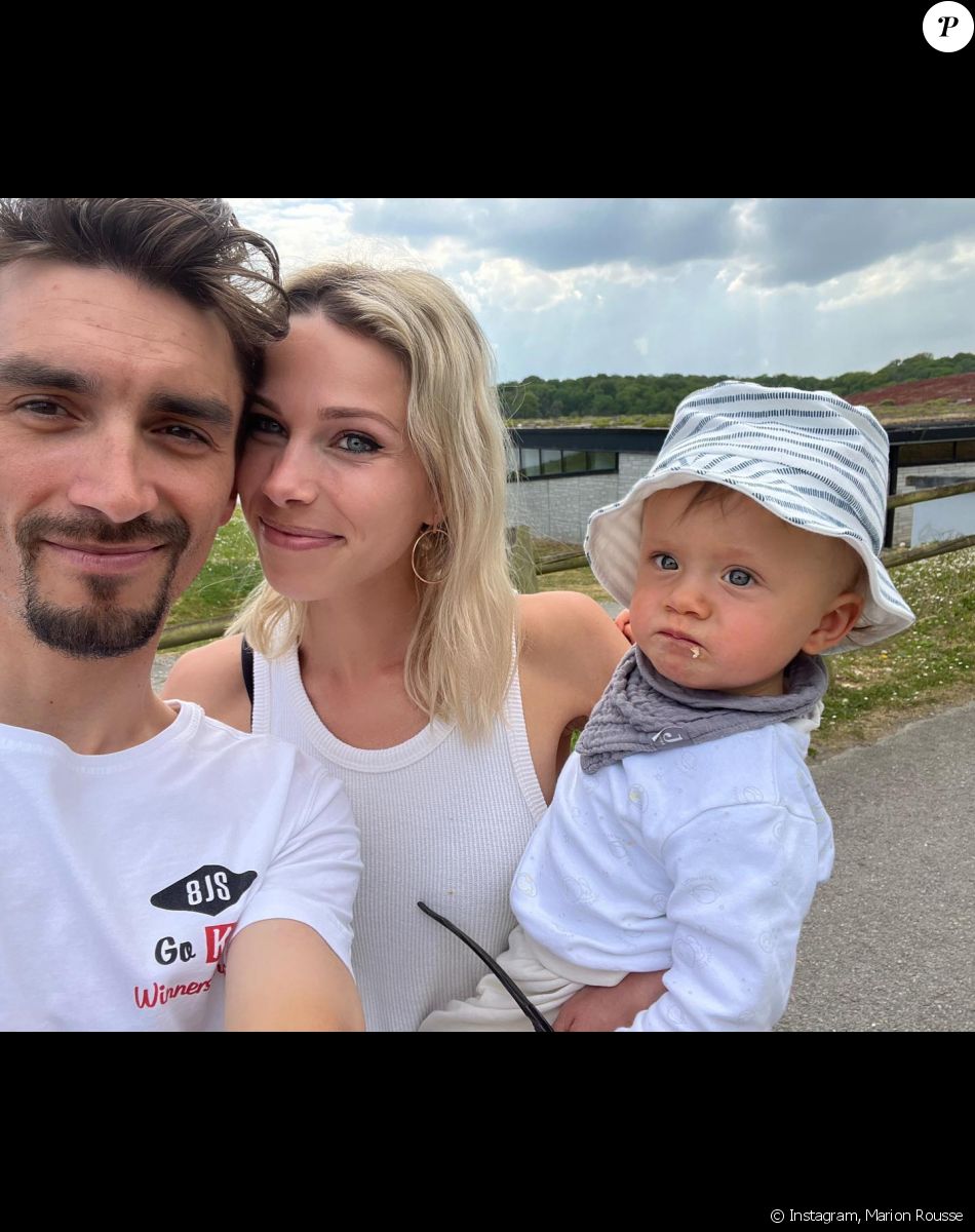 Marion Rousse et Julian Alaphilippe avec leur enfant, Nino.